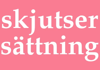 Synonym skjutsersättning