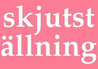 Synonym skjutställning