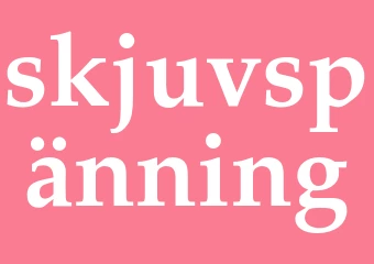 Synonym skjuvspänning