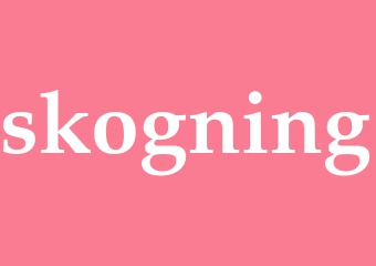 Synonym skogning