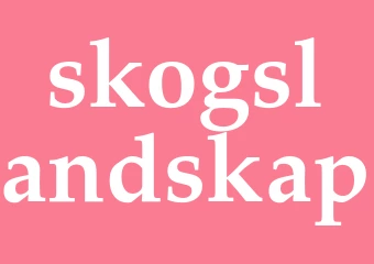 Synonym skogslandskap