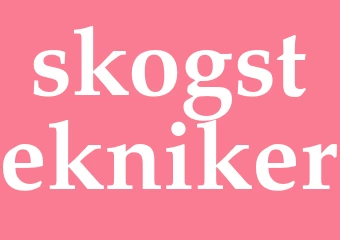 Synonym skogstekniker