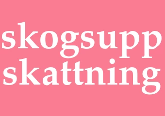 Synonym skogsuppskattning