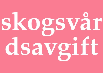 Synonym skogsvårdsavgift