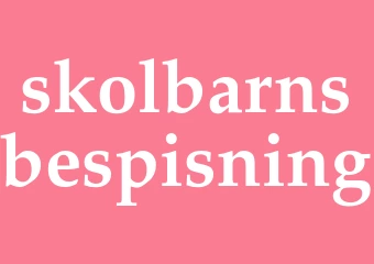 Synonym skolbarnsbespisning
