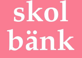Synonym skolbänk