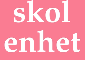 Synonym skolenhet