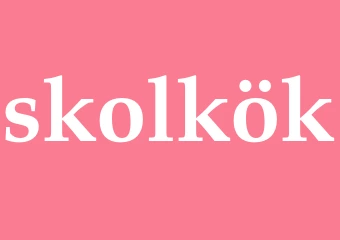 Synonym skolkök
