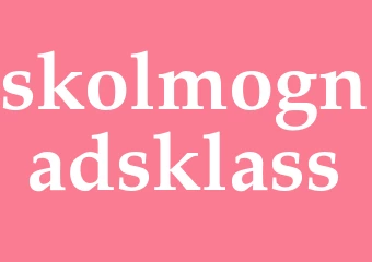 Synonym skolmognadsklass