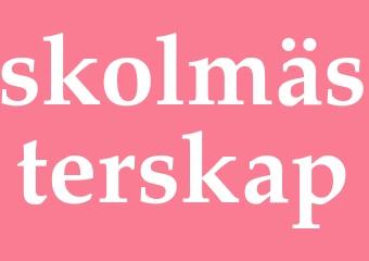 Synonym skolmästerskap