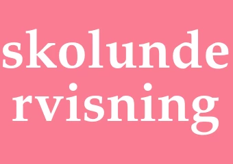 Synonym skolundervisning