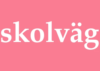 Synonym skolväg