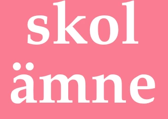 Synonym skolämne