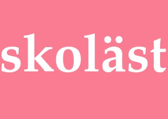 Synonym skoläst