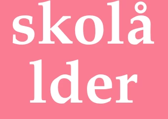 Synonym skolålder