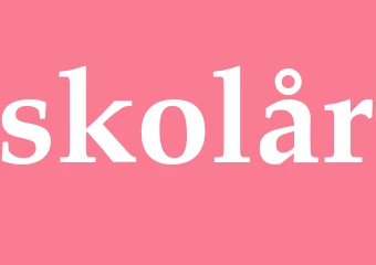 Synonym skolår