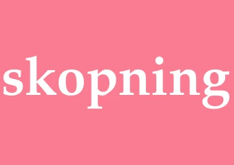 Synonym skopning