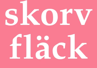 Synonym skorvfläck