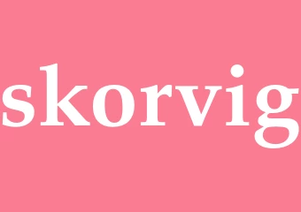 Synonym skorvig