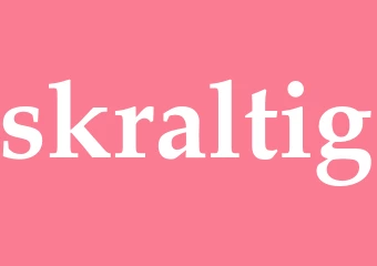 Synonym skraltig