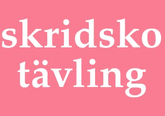 Synonym skridskotävling