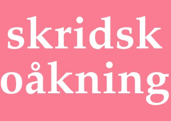 Synonym skridskoåkning