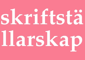 Synonym skriftställarskap
