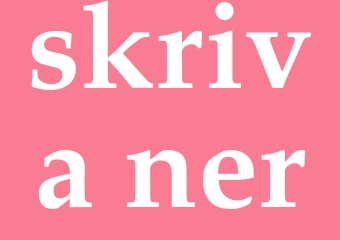 Synonym skriva ner