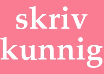Synonym skrivkunnig