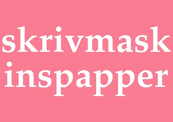 Synonym skrivmaskinspapper
