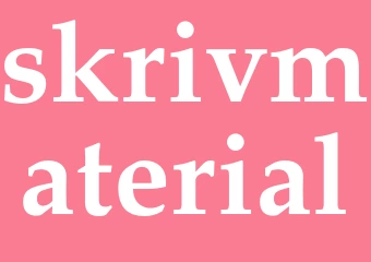 Synonym skrivmaterial