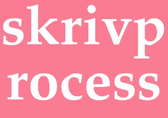 Synonym skrivprocess
