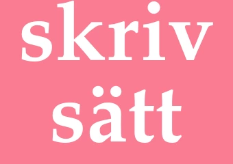 Synonym skrivsätt