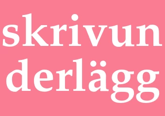 Synonym skrivunderlägg