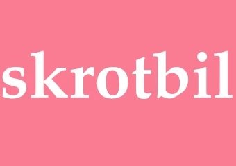 Synonym skrotbil