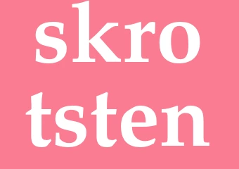 Synonym skrotsten