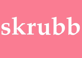 Synonym skrubb