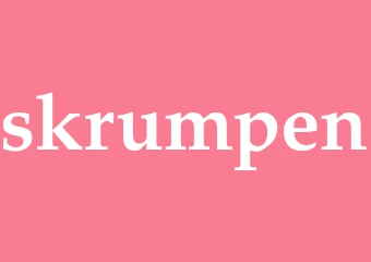 Synonym skrumpen