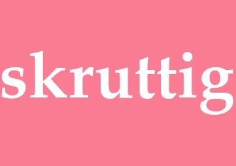 Synonym skruttig
