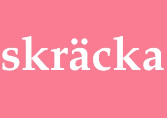 Synonym skräcka