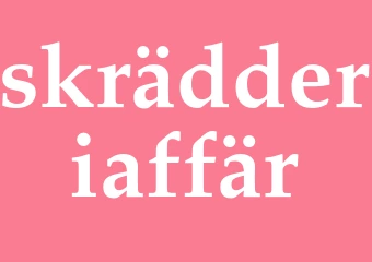 Synonym skrädderiaffär