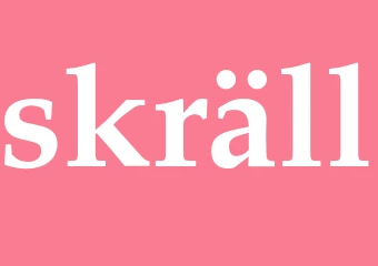 Synonym skräll
