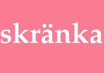 Synonym skränka
