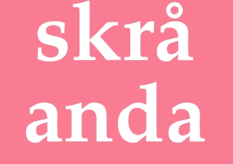Synonym skråanda
