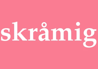 Synonym skråmig