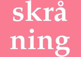 Synonym skråning