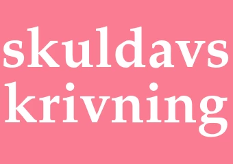 Synonym skuldavskrivning