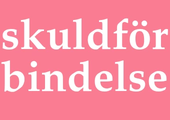 Synonym skuldförbindelse