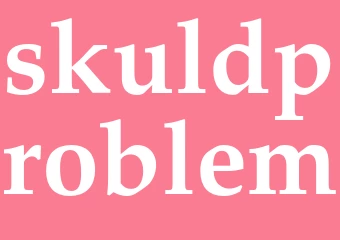 Synonym skuldproblem