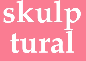 Synonym skulptural